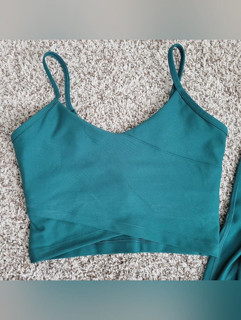 YPB Abercrombie & Fitch Matching Set Sports Bra Leggings Yoga Pants Green Small - Picture 2 of 6